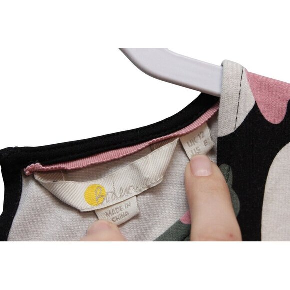 Boden Dress Size 8 Multicolor Floral Puff Sleeve Pop Art Preppy Colorful Retro - Picture 8 of 13